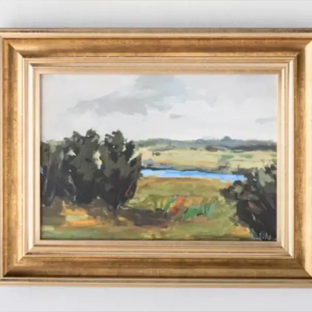 Studio McGee x Threshold Target gold framed picture landscape
